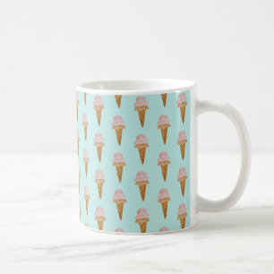 Watercolor-Eiscreme-Tasse (türkisfarben) Kaffeetasse