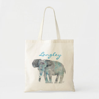 Watercolor ELEFANT-Ausschnitt-Tasche Tragetasche