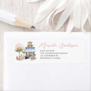 Watercolor Elegant boonjoor bebe  Babyparty