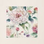 Watercolor elegant delicate asian floral pattern schal<br><div class="desc">Watercolor elegant delicate asian floral pattern scarf.</div>