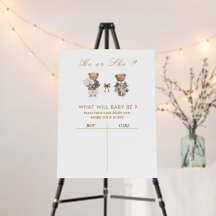 Watercolor Elegant Guess das Geschlecht Schaumstof