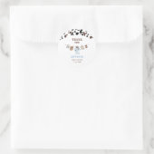 Watercolor Elegant Little Cowboy Rodeo Country Bab Runder Aufkleber (Tasche)