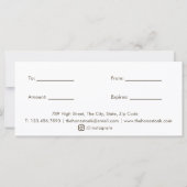 Watercolor Elegant Oak Tree Gift Certificate (Rückseite)