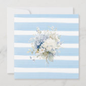 Watercolor Elegant  Something Blue Brautparty Einladung (Rückseite)