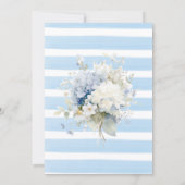 Watercolor Elegant  Something Blue Bridal Shower Einladung (Rückseite)