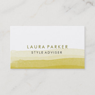 Watercolor-eleganter minimaler subtiler grüner visitenkarte