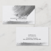 Watercolor-elegantes einfaches visitenkarte (Vorne/Hinten)