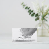 Watercolor-elegantes einfaches visitenkarte (Stehend Vorderseite)