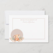 Watercolor Elephant Boho Safari Dankeskarte (Vorderseite)