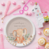 Watercolor Elephant Boho Safari Pappteller (Party)