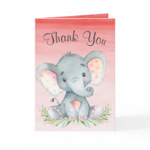 Watercolor Elephant Girl Danke