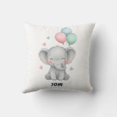 Watercolor Elephant Pillow Kissen (Rückseite)