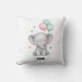 Watercolor Elephant Pillow Kissen (Vorderseite)