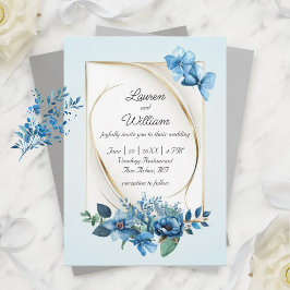 Watercolor Emery Floral Wedding Einladung