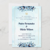 Watercolor Engagement Invitation Card Einladung (Vorderseite)