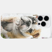 WATERCOLOR ENGLISH BULLDOG PUPPY HUND Case-Mate iPhone HÜLLE (Rückseite (Horizontal))