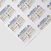 Watercolor English Manor Anwesen Wedding Seidenpapier (Ausschnitt)