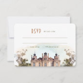 Watercolor English Manor UAWG/Reply Card Einladung (Vorderseite)