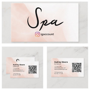 Watercolor-Esthetiker-Spa Visitenkarte