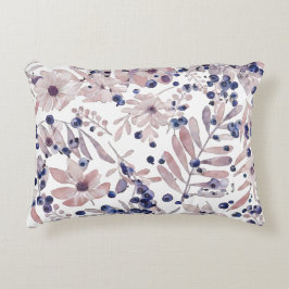 Watercolor Eucalyptus Blueberry Botanical Art Love Dekokissen