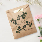 Watercolor Eucalyptus Green Danke Geschenktütchen (Versiegelt)