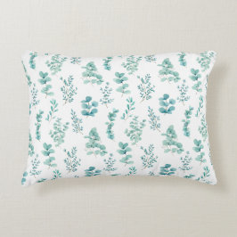 Watercolor Eucalyptus Greenery Accent Pillow Dekokissen