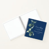 Watercolor Eucalyptus Greenery Wedding Guest Book  Notizblock (Innenseite)