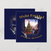 Watercolor Eucalyptus Modern Feliz Navidad (Vorne/Hinten)