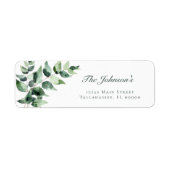 Watercolor Eucalyptus Wedding | White Address (Vorne)