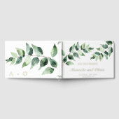 Watercolor Eucalyptus Wedding | White Gästebuch (Voll)