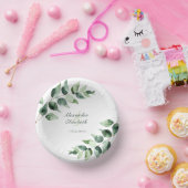 Watercolor Eucalyptus Wedding | White Pappteller (Party)