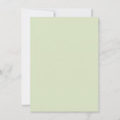 Watercolor Eucalyptus Wedding | White Program (Rückseite)