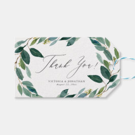 Watercolor Eucalyptus Wreath Vielen Dank für Ihr G Geschenkanhänger