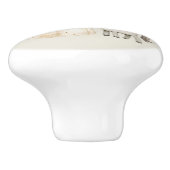 Watercolor Fairytale Princess Whimsical Keramikknauf (Seitenansicht)