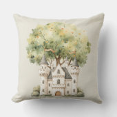 Watercolor Fairytale Princess Whimsical Kissen (Vorderseite)