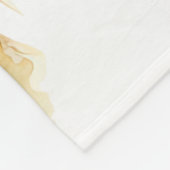 Watercolor Fall Dog Design - deutscher Zeiger Fleecedecke (Ecke)