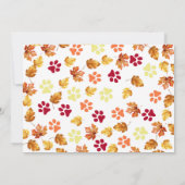 Watercolor Fall Dog Design - deutscher Zeiger Karte (Rückseite)