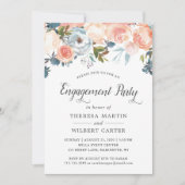 Watercolor Fall Floral Wedding Party Einladung (Vorderseite)