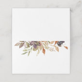 Watercolor Fall Foliage Sukkuläre Platzkarten (Außenseite Aufgefaltet)