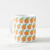 Watercolor Fall Pumpkins Orange Muster Kaffeetasse (Vorderseite Links)