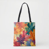 Watercolor Fall Scene Tote Bag Tasche (Vorderseite)