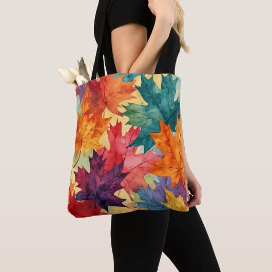 Watercolor Fall Scene Tote Bag Tasche (Von Nahem)