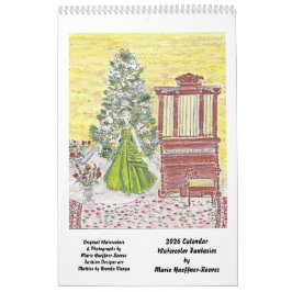 Watercolor Fantasies by MHHR 2026 Calendar Kalender