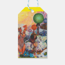 Watercolor Fantasy Eros rides white Lioness Woman Geschenkanhänger