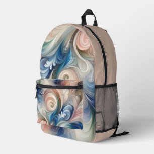 Watercolor Fantasy Floral Romantisches Muster Bedruckter Rucksack
