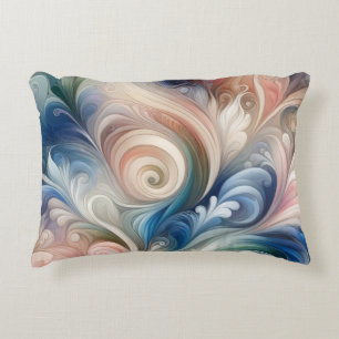 Watercolor Fantasy Floral Romantisches Muster Dekokissen