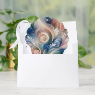 Watercolor Fantasy Floral Romantisches Muster Ornament Karte