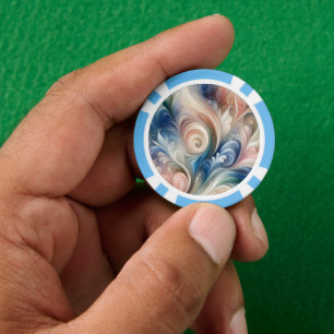 Watercolor Fantasy Floral Romantisches Muster Pokerchips