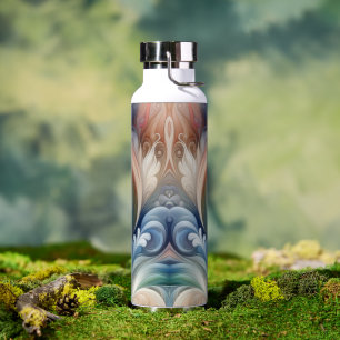 Watercolor Fantasy Floral Romantisches Muster Trinkflasche