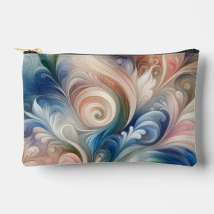 Watercolor Fantasy Floral Romantisches Muster Zubehörtasche
